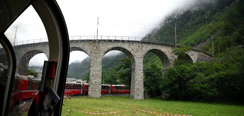 ©František Podzimek, Švýcarsko - Brusio - kruhový viadukt