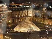 ©František Podzimek, Muzeum Louvre v dešti, v pozadí katedrála Notre-Dame / Paříž